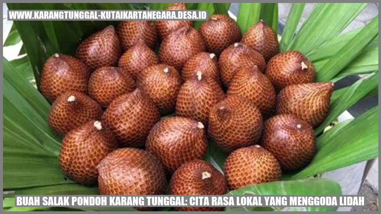 Buah Salak Pondoh Karang Tunggal: Cita Rasa Lokal yang Menggoda Lidah