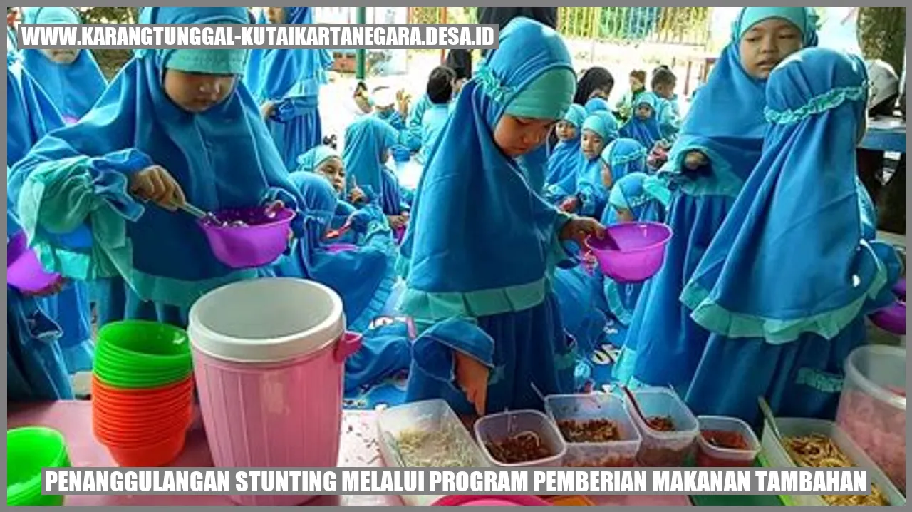 Penanggulangan Stunting melalui Program Pemberian Makanan Tambahan