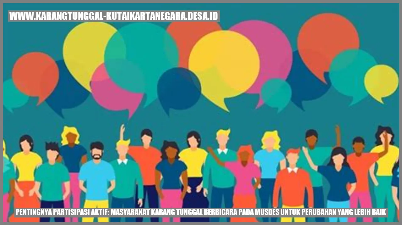 Pentingnya Partisipasi Aktif: Masyarakat Karang Tunggal Berbicara pada Musdes untuk Perubahan yang Lebih Baik