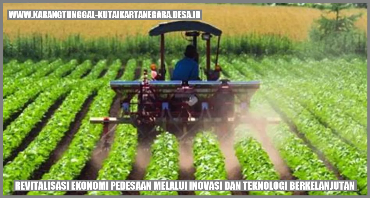 Revitalisasi Ekonomi Pedesaan melalui Inovasi dan Teknologi Berkelanjutan